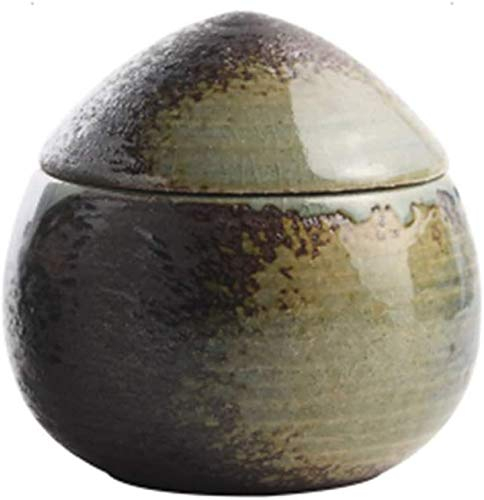 FWZJ Pot à ragoût à la Vapeur en céramique personnelle, Bol de Nouilles à Soupe Vintage pour Soupe nutritionnelle aux œufs de Cuisine, Mini cocotte avec Couvercle, cocotte Ronde en grès B 10x10cm