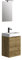 Baikal Conjunto De Mueble De Baño 45cm. Incluye Mueble con Lavabo. Melamina 16mm. Mueble MONTADO. Lavabo Encastrado. con Espejo 2 Puertas Teka