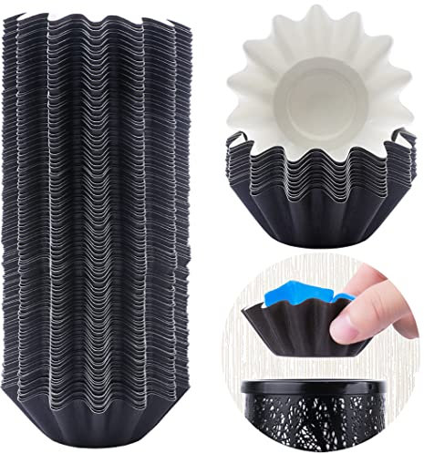 FANDOL Wax Melt Warmer Liners Reusable & Leakproof Candle Warmer Liners Wax Tray for Scented Wax,Electric Wax Warmers, Plug in Warmers, Candle Warmer,Wax Melter and Wax Burner(Black 100pcs)