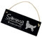 Golden Retriever Schild Schiefer graviert - Hunderasse mit Wunschnamen - Namensschild Türschild 22x8cm | Dekolando
