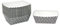 Frau WunderVoll® Kuchen Backformen 24 Stück, grau, weiße Punkte/Mini Kuchenform Backformen, Backförmchen, Muffin Backform, Papierbackform, Förmchen Papier Kastenform Einweg Backform