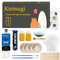Kintsugi Kit de réparation doré japonais avec tasse d'entraînement, colle dorée pour réparation de céramique et de porcelaine, kit de kintsugi pour débutants en céramique cassée, cadeaux faits à la