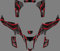 MXP Graphics Team Graphics Decals Aufkleber-Set für Suzuki LTZ400 LTZ 400 2003 2004 2005 2006 2007 2008, Rot