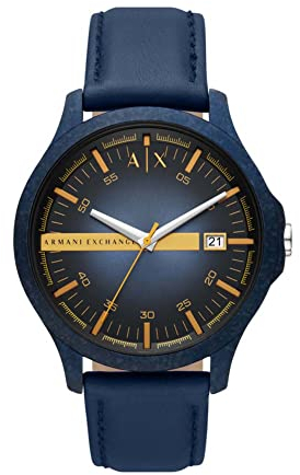 Armani Exchange Herren Quarz 3 Zeiger Uhr mit Armband AX2442