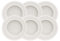 Tramontina - Juego de 6 platos de postre redondos de porcelana blanca Ingrid 21 cm, elegancia atemporal, diseño clásico. Perfecto para cualquier ocasión.