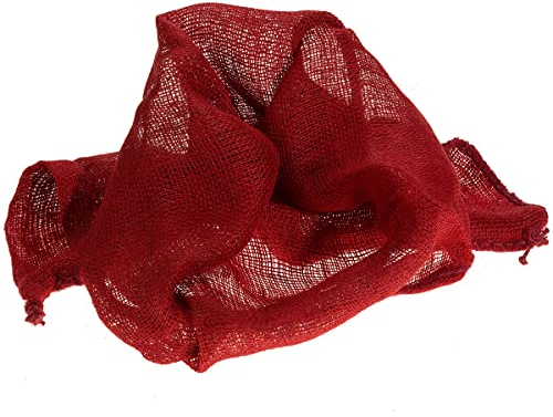 DéVa Jute-Schutzsack rot 60cm x 80cm 250g - Jutegewebe - Dekoration aus Jute - Jutestoff Winterschutz