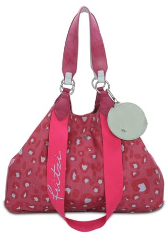 Fritzi aus Preussen Damen Izzy Medium Canvas Leo Pink Shopper