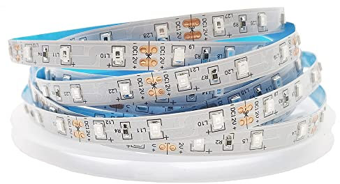 Vrabocry UV Schwarzlicht 5m 300 LEDs Streifen, 3528SMD Ultraviolet 395nm-405nm Ray Light Flexibel Lila Beleuchtung Lampe 12V IP30 Weiß PCB Selbstklebend Blacklight Fixtures