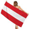 CTQTZ Österreich Flagge Strandtuch & Badetuch 100x200cm Mikrofaser Strand-Handtuch & Bade-Handtuch