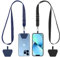 CACOE Handyband Universal 2 Stück Einstellbar Halsband Schlüsselband mit 2 Durable Patches,Handy-Lanyard Universelle Umhängetasche Multifunktional, kompatibel mit den meisten Smartphones