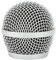 Microphone Grill Head, Stainless Steel Mic Ball Head Mesh Grill Grille Replace for Shure PG48 PG58 PGX2 BLX288 PG24 and Other General Mic, Built in Foam Filter, Silver