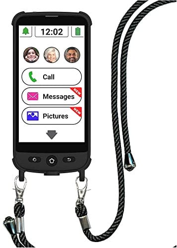 Swissvoice S510-M Senior Mobile Phones for Elderly with Magnetic Charger and Nomad Case - Big Button Mobile Phone - Unlocked SIM Free Easy Smartphones for Seniors - Mobiles for Old People - SOS button