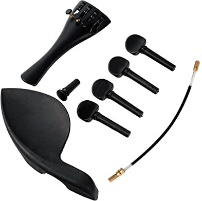 Violin Parts Cordier De Violon En Plastique Comprenant Cordier + Mentonnière + Pique + Boyau De Queue + 4 Chevilles D'accord Pour Violon 4/4 3/4 1/2 1/4 1/8 violin accessories (Color : 1/8)