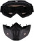 BUCKIT Taktische Maske, Soft Bullet Dart Maske mit Brille, Vollgesichtsmaske für Nerf, Silber