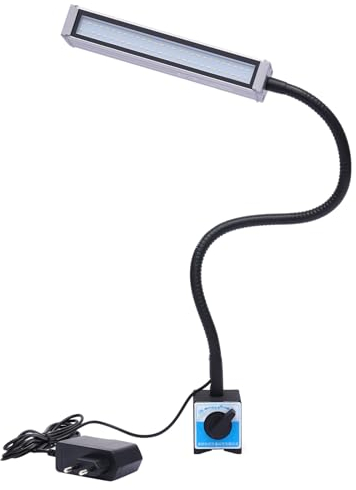 Drehmaschine Led Licht, 10W Magnetische Schwanenhals Arbeitslampe, 60 LEDs Arbeitsleuchte CNC Maschinenlampe, für CNC Industrielle Werkbank Handwerk