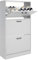Blisswood 3 Drawer Shoe Cabinet Cupboard, Pull Down Shoe Storage Organiser Wooden Furniture Unit, 3 Tier Entryway Shoe Rack Cabinet Footwear Stand for Living Room Hallway Furniture (Light Grey)