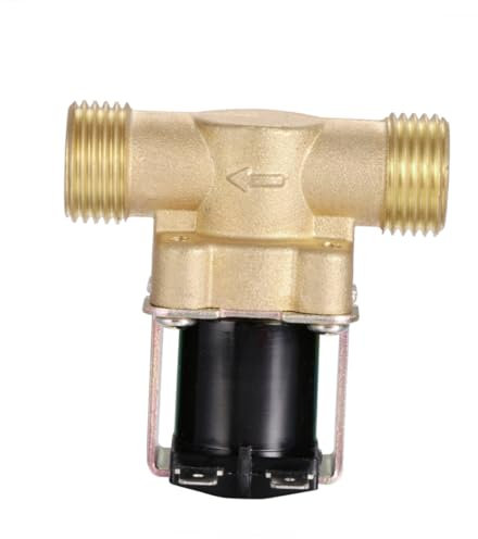 OKUMEYR Magnetventil Rückschlagventil Elektromagnetisches Ventil Normalerweise Geschlossen Aus Messing Für Warm Und Kaltwasser