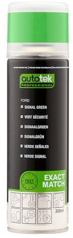 AutoTek Professional Exact Match Car Spray Paint, Ford Signal Green Aerosol Spray, 300 ml