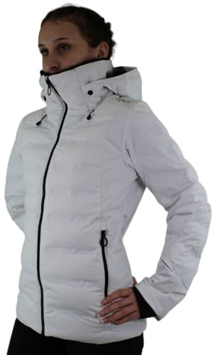 CMP Campagnolo Woman Jacket FIX Hood - 38 | Clima-Protect-Membran, Schutz vor Nässe, leichte Wärmeisolierung, Schutz vor Wind