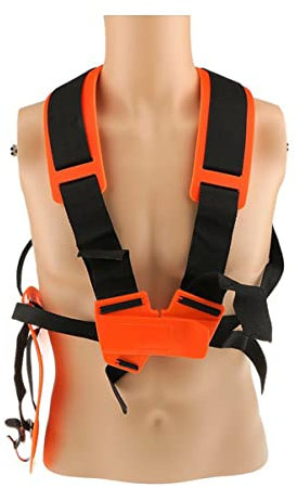 POPETPOP Cinghia Imbottita per Decespugliatore Straps per Trimmer Comfort Spalle Arancione per Giardinaggio e Manutenzione del