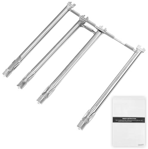 GFTIME 45,3cm 69787 Grill Brenner für Weber Spirit 330, 335, Edelstahl Brenner Ersatzteile für Weber Spirit E330 E335 SP330 SP335(mit vorderen Brennerknöpfen), Brenner für Weber 69787 68948 65518