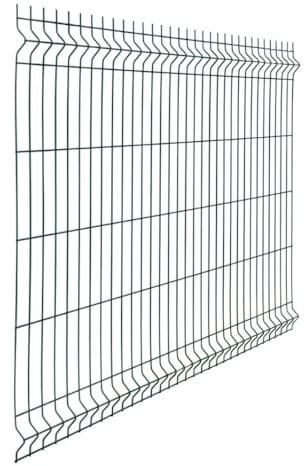BUD - 3 Pezzi di Pannello rigido recinzione modulare rete plastificata filo Ø 5 mm colore verde RAL6005 (H 153x250 cm)