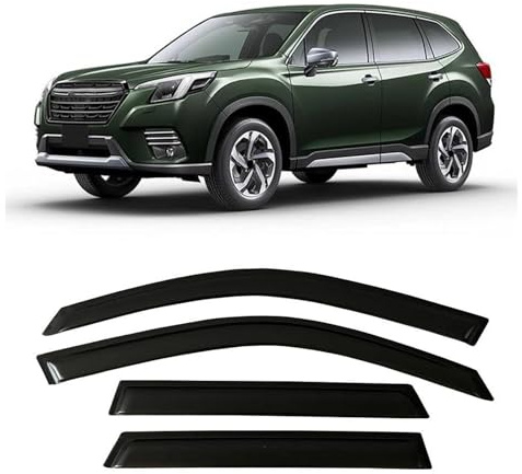 SQOFJDF Windabweiser Fenstervisier für Subaru für Forester SK 2019-2024 Windabweiser Regenschutz Türvisier Vent Shades Ventvisor Regenabweiser