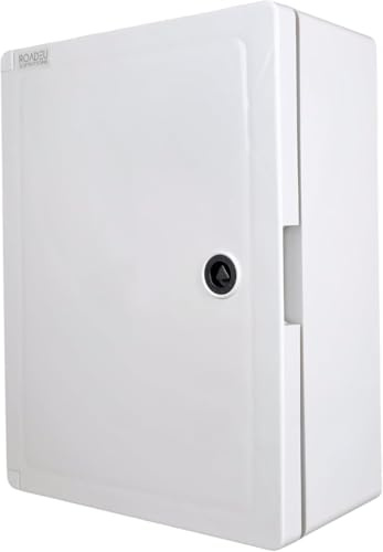 RoadEu – Scatola di derivazione IP65 250x330x130mm – Quadro elettrico da parete con sportello con chiave, piastra di montaggio e guida DIN – Per esterni e applicazioni industriali