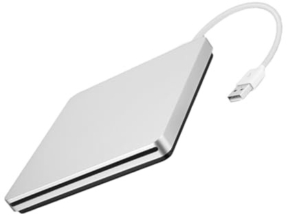 MUELODSIC Graveur DVD Externe USB Portable pour PC et Ordinateur de Bureau Lecteur DVD Rom Stable et Compatible Sauvegarde et Lecture Multimédia