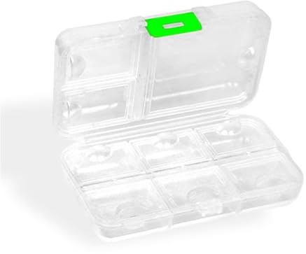 Zambuph Pill Organizer Portable Transparent Storage 7 Days Tablet Container Feuchtigkeitsfest Splitter mit großer Kapazität Haushalt, Weiß