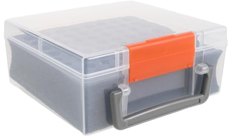 GARIOUANS Battery Storage Organizer Box with Sponge Lining Portable Battery Recycling Container for Home and Travel