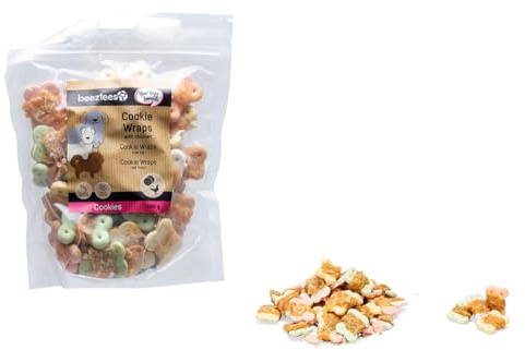 Beeztees Tasty Treats Cookie Wraps mit Huhn, Hundesnack, M, 400 g