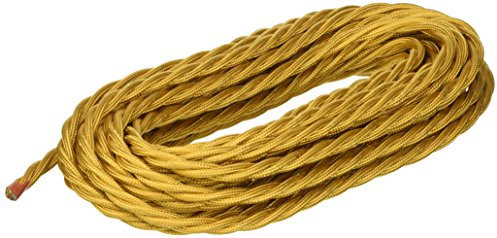 Merlotti 40294 Cavo Elettrico Intrecciato FRRTX 3x1.50, Oro, 10 m
