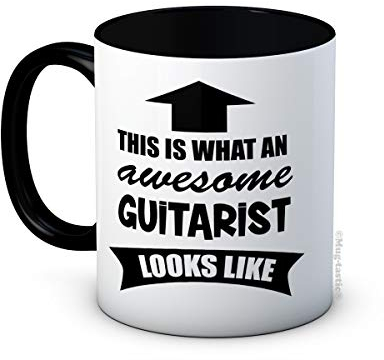 This is What an Awesome Guitarist Looks Like - Ceramic Coffee Mug - Christmas Birthday