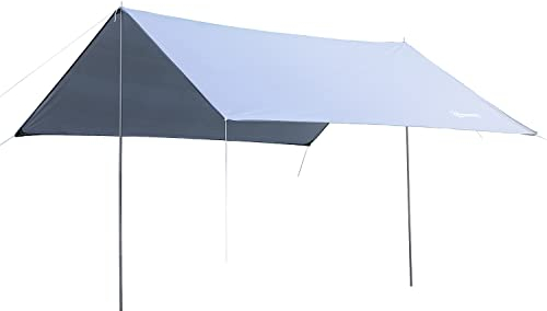 Outsunny Toldo de Refugio Portátil 300x292 cm Impermeable Carpa Ligero Tienda de Campaña Grande para Camping Playa Picnic Senderismo Protección UV Blanco
