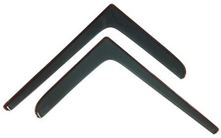 2 x kompatibel mit Mercedes Sprinter 906 (2006-2018) V W Crafter LT3 (2006-2017) Windabweiser Dark Smoke getöntes Acrylglas Tür Seitenfenster In-Kanal Visiere Regen Schnee Sonnenschutz