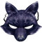 Fox Mask Half Face Masquerade Halloween Cosplay Fancy Dress Decorative Mask