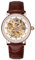 rorios Armbanduhren Damen Automatische Mechanische Uhren Skelett Leuchtend Lederband Damenuhren