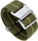 BINLUN Nylon Uhrenarmband Elastic Marinetaucher Fabric Nylon-Armbänder Stoff Militär Ersatz-armband Uhr Hakenverschluss Damen&Herren 18/20/22mm(Grün-Gelb，Silberne Schnalle,20mm)