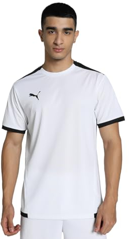 PUMA Herren Teamliga Jersey Shirt, Puma White-puma Black, M EU