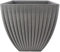 GEEZY Large Grey Lotus Square Flower Pot – Elegant Charcoal Design, Durable Plastic, Lightweight for Indoor & Outdoor Use, Ideal Plant Tub for Garden Pots, 39x39x42 cm