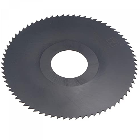 sourcing map Circular Saw Blade, 100mm (4) Dia 1mm Thick 72 Tooth, 6542 High Speed Steel (HSS) Nitriding Milling Cutter with 27mm Arbor for Metal Wood Cutting