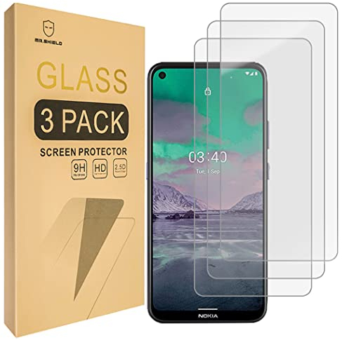 Mr.Shield Schutzfolie Kompatibel mit Nokia 3.4 / Nokia 5.4 [3 Stück] Schutzglas Schutzglasfolie 9H Härte, HD Klare Displayschutzfolie