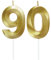 Lahviuu Geburtstag Zahlen Kerzen,90 Geburtstag Zahl Kerzen Gold Geburtstagskerzen Cake Topper Geburtstag Kuchendeko Kuchen Dekoration,für Hochzeit Party Hochzeit Jahrestag Feier Lieferungen