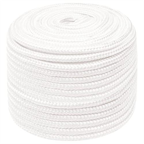 vidaXL Cuerda de Barco Polipropileno Blanco Intenso 14 mm 50 m