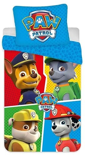 Bettbezug Paw Patrol 140 x 200 cm, 70 x 90 cm
