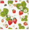 20 Servietten Essen Rote Erdbeeren mit Blätter als Tischdeko. Papierservietten mit Motiv. Auch für Decoupage und Serviettentechnik 33x33cm