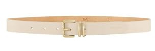 Wrangler Women's DOUBLE UP Belt, Cream, 85