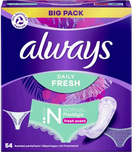 Daily Fresh Flexistyle Normal Slipeinlagen Pads Damenbinden 54 STÜCK
