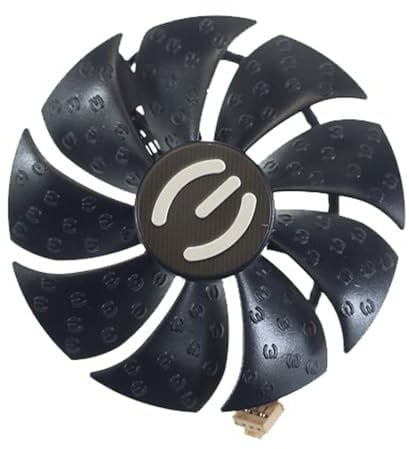 87MM PLD09220S12H RTX3080 RTX3070 Graphics Card Fan Replacement for EVGA GeForce RTX 3070 3080 TI 3090 FTW3 Cooler Fan (Black B-Fan)